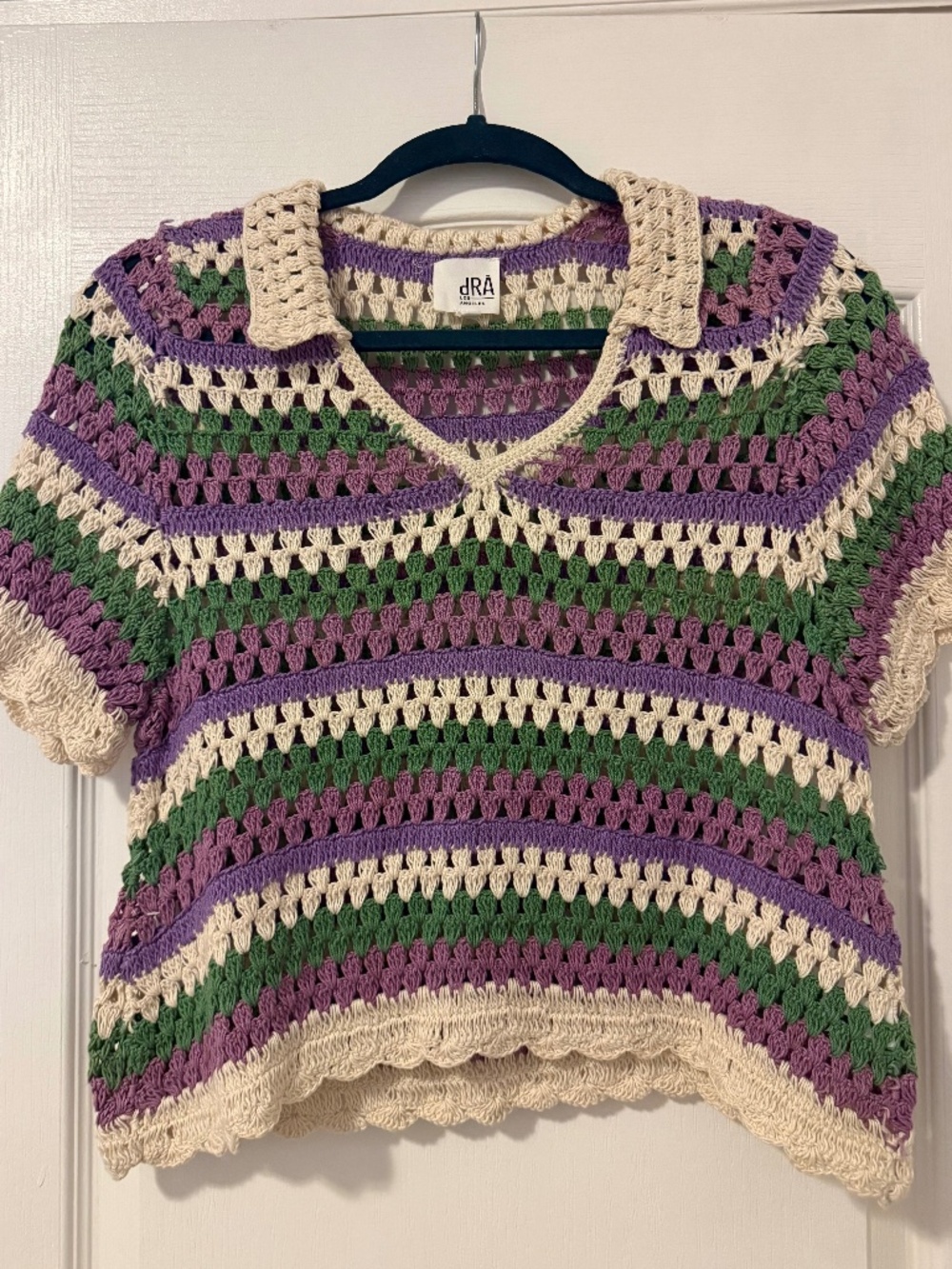 DRA Los Angeles Crochet Sweater